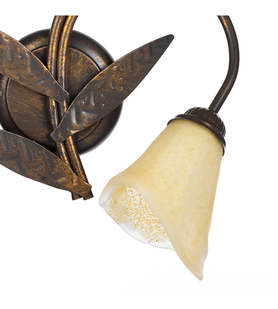 APPLIQUE 2 LUCE ONLI "ALGA" BRONZO E14